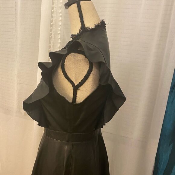 Zara faux leather midi dress, S - Picture 9 of 10